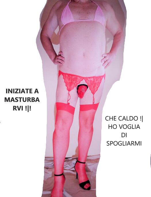 CALZE ROSSE A RETE, GIARRETTIERA E TACCHI A SPILLO