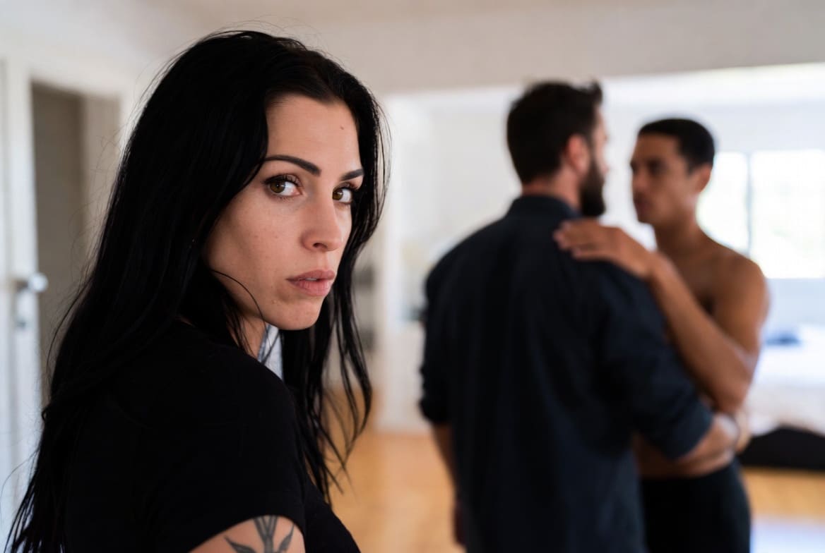 Immagine Un cazzo dietro per mio marito cuck