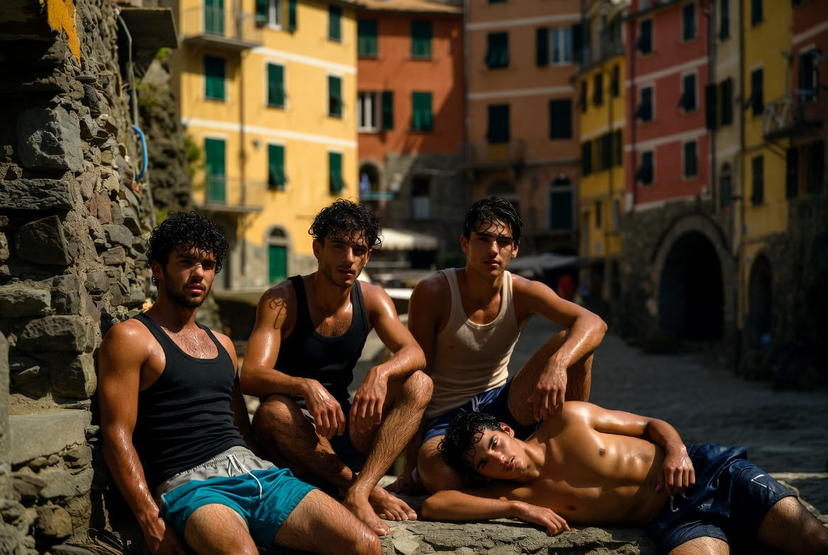 Immagine Weekend in Liguria: la mia prima volta con quattro amici arabi in un residence sul mare