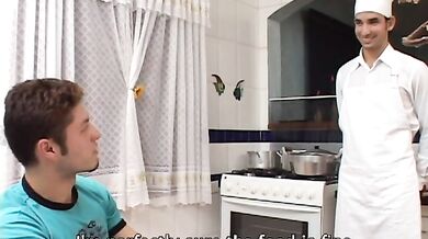 Giovane cuoco gay