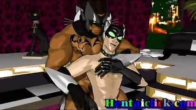 Cartone gay con negro