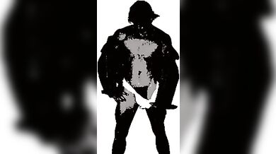 Vero uomo gioca con grossi dildo