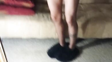 Cazzo duro in calze collant