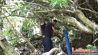 Amici brasiliani sesso all'aperto