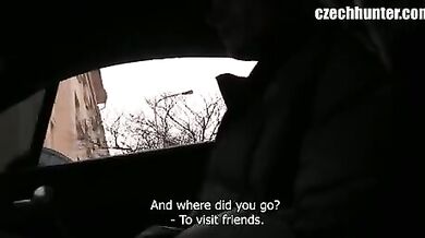 Ragazzo russo rimorchiato sulla statale