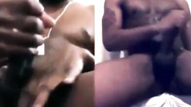 Uomini neri si masturbano e sborrano