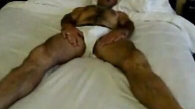 Papà orso peloso si masturba