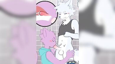 Pompino cartoon furry eseguito da un ragazzo di 18 anni