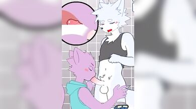 Pompino cartoon furry eseguito da un ragazzo di 18 anni