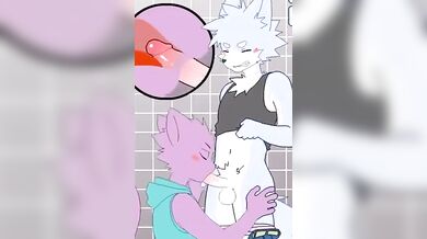 Pompino cartoon furry eseguito da un ragazzo di 18 anni