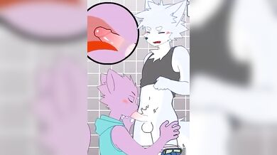 Pompino cartoon furry eseguito da un ragazzo di 18 anni