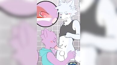 Pompino cartoon furry eseguito da un ragazzo di 18 anni