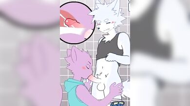 Pompino cartoon furry eseguito da un ragazzo di 18 anni