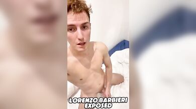 Lorenzo Barbieri frocio italiano si presenta ai fan