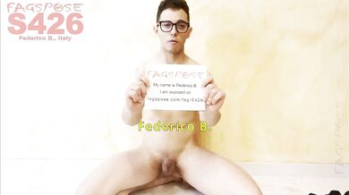 Federico B from Italy wants to be exposed by Fagspose (fag-id S426)