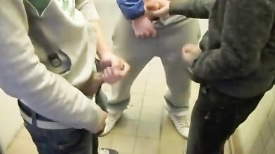 Pompini nei bagni pubblici