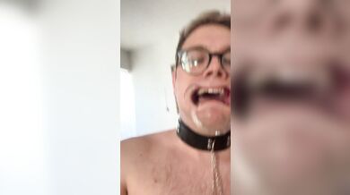 Sissy Gay troia anale scopata da un dildo grosso nero