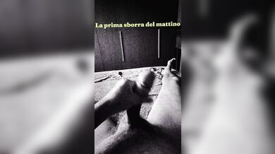 La prima sborra del giorno