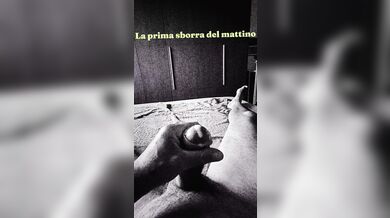 La prima sborra del giorno