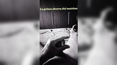 La prima sborra del giorno