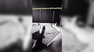 La prima sborra del giorno