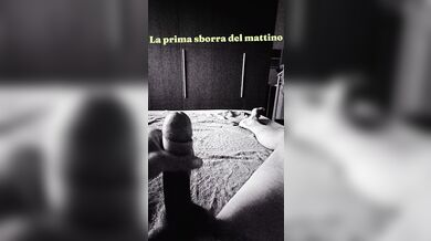 La prima sborra del giorno