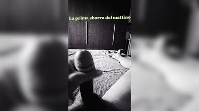 La prima sborra del giorno