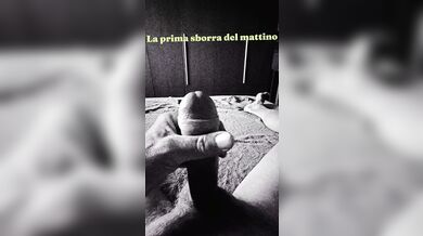 La prima sborra del giorno