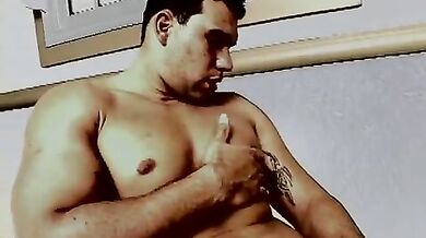 Un grosso cazzo pieno di sperma