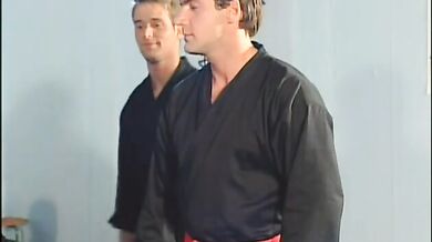 Trio porno gay in palestra