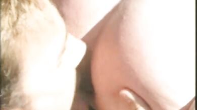 Coppia cowboy arrapati scopa outdoor