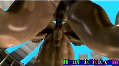 Gladiatori gay trombano nell' arena