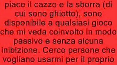 Italiano passivo amante di cazzo e sborra