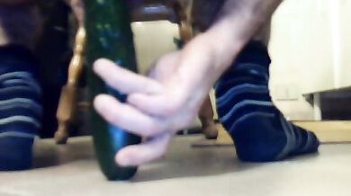 Io con un bel cetriolo