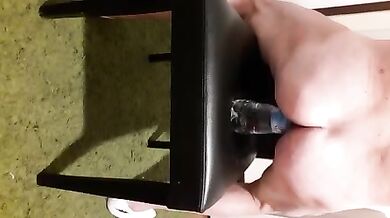 Bottiglia da 1 litro infilato in culo