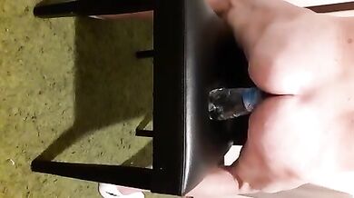 Bottiglia da 1 litro infilato in culo