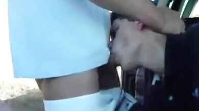 Gran pompino gay all'aperto