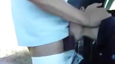 Gran pompino gay all'aperto