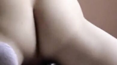 Primo piano di un culo in orgasmo