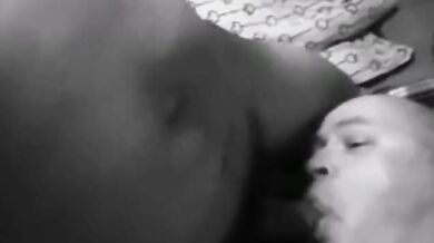 Maturo scopa con giovane asiatico